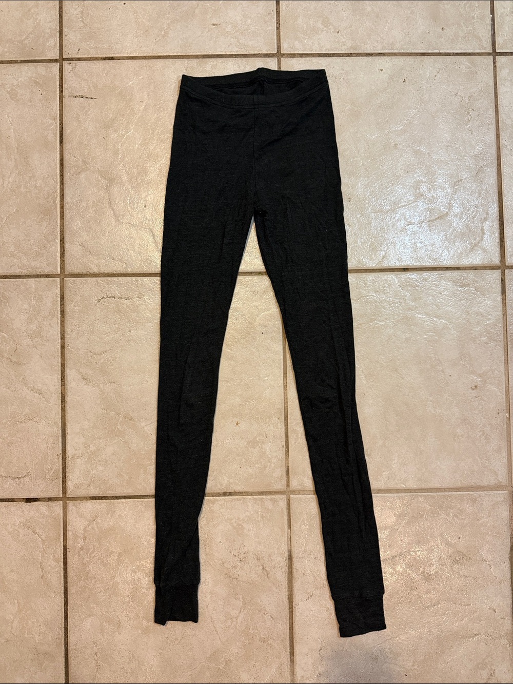 American Apparel Black Kids Leggings - Slim Stretch